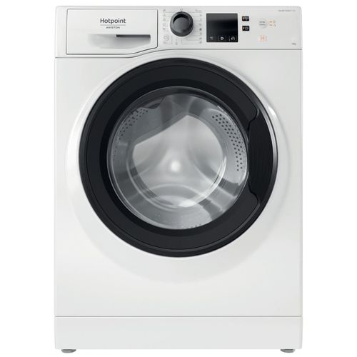 Machine à laver hublot Hotpoint Ariston NS1069CWKEUN - largeur : 59.5 cm - profondeur : 63.9 cm - hauteur : 85 cm - 71 litres - 10 kg - 1400 tours/min - blanc