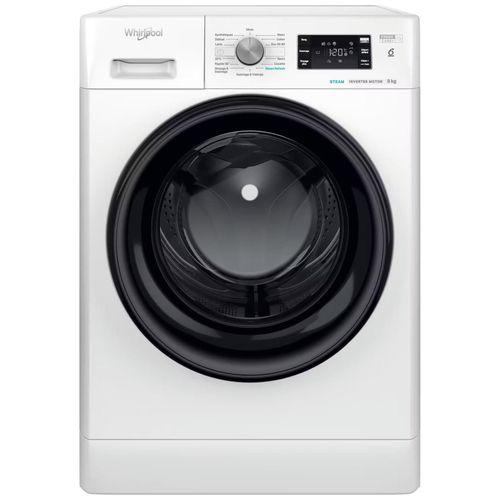 Machine à laver hublot Whirlpool FFB 8489 BV FR - largeur : 59.5 cm - profondeur : 63 cm - hauteur : 85 cm - 62 litres - 8 kg - 1400 tours/min - blanc