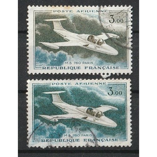 Poste Aérienne Variété De Couleurs Morane-Saulnier 760 N° 38