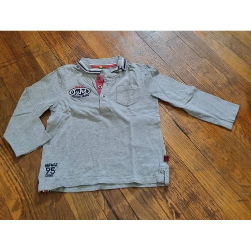 Polo Manches Longues Gris Garçon Orchestra Taille 4 Ans