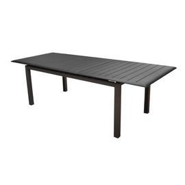 Table De Jardin Rectangulaire Extensible Louisiane En Aluminium - Graphite 187/247 Cm