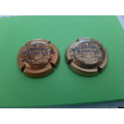 Rare! 2 Capsules Chamapgne Heidsieck Monopole 2 Couleurs Differentes !