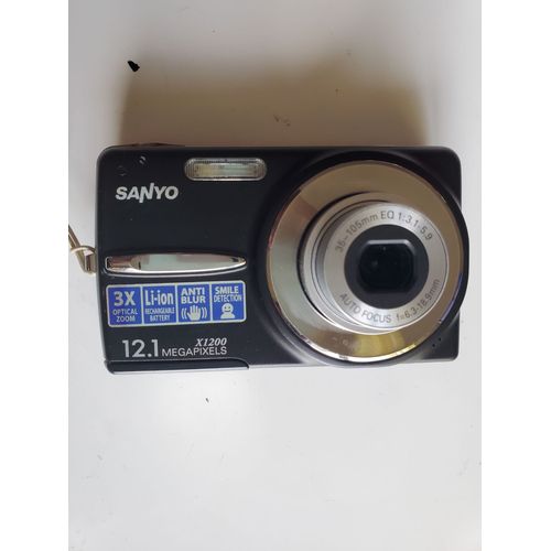 Appareil photo Compact Sanyo VPC-X1200 Noir Appareil photo numérique - compact - 12.0 MP - 3x zoom optique - noir