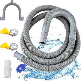 Tuyau d'évacuation / vidange flexible - machine à laver / lave vaisselle -  150cm