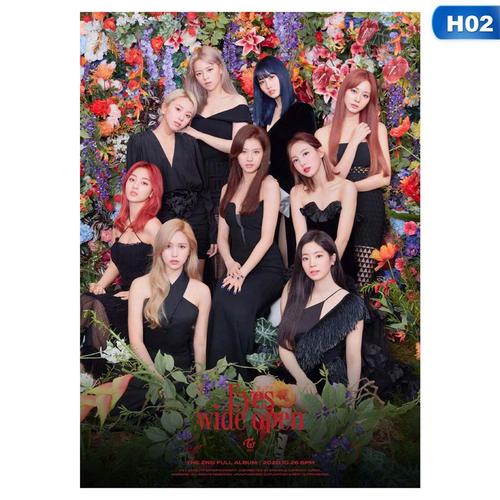 Affiche murale Kpop Twice Eyes Large Open, autocollants de décoration, nouvel album, cadeau pour GérGift