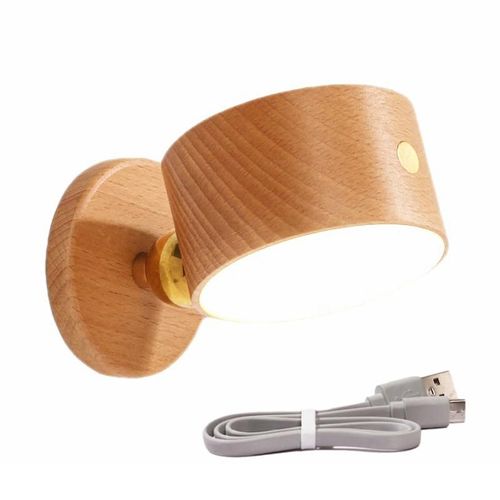 Applique Murale Led D'intérieur, 3 Indicateurs De Température Et 3 Niveaux De Luminosité, Boule Magnétique, Sans Fil, Pour Lecture De Chevet