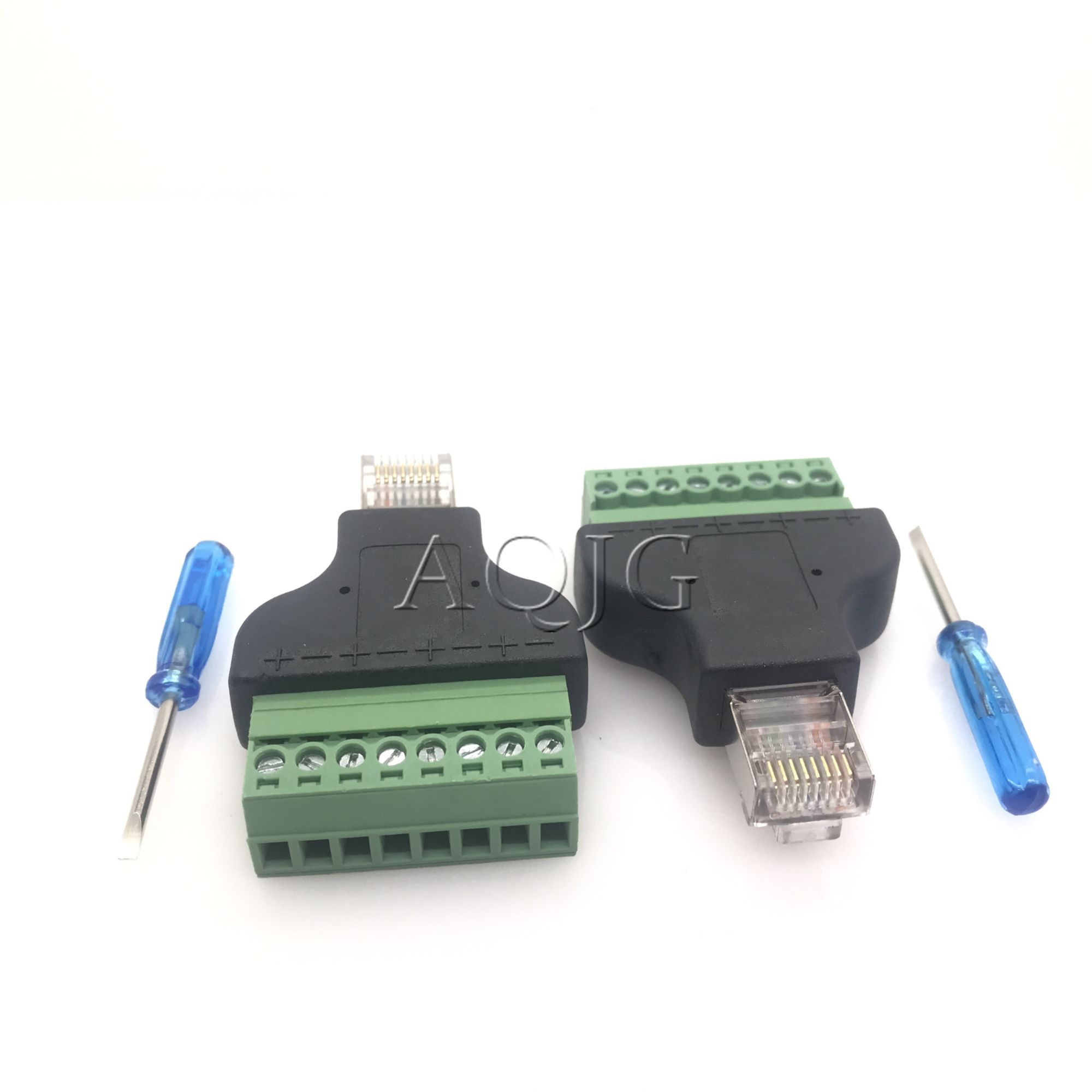 Connecteur RJ45 mâle vers connecteur à vis, séparateur RJ45 pour CCTV DVR