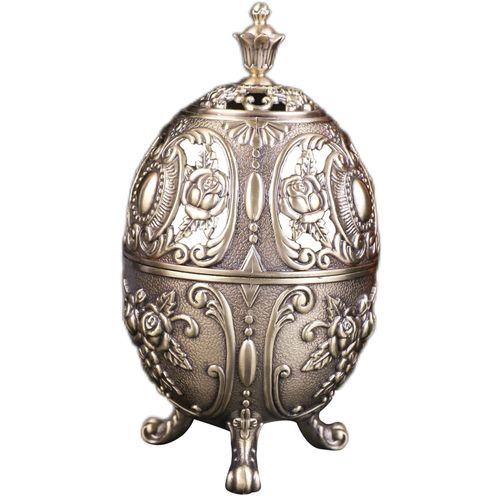 Porte-Eva d'encens vintage, Eva d'encens conique, attrape-agaçant avec couvercle, encensoir en métal, antique, bobine de cône