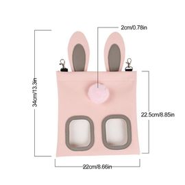 Sac De Stockage À 2 Trous Pour Animal Domestique, Petit Gabarit, Avec Oreilles Mignonnes