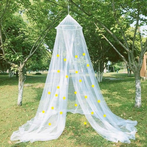 Moustiquaire Légère Et Rêveuse Avec Étoiles Scintillantes Pour Lit Simple Et Double, Accessoire Pour Tous Les Lits De La Maison