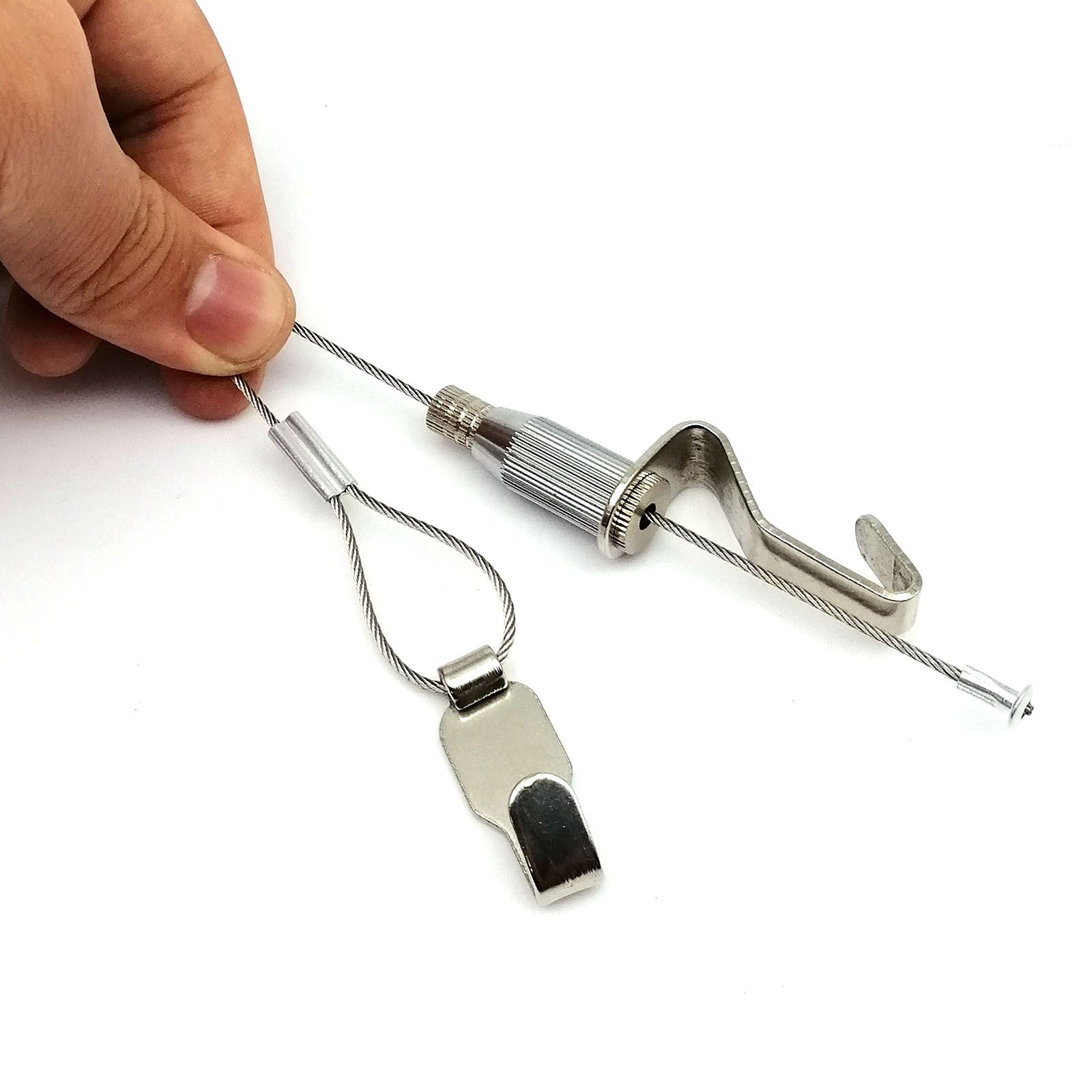 Crochet de suspension rglable en fil d'acier inoxydable pou... - 4