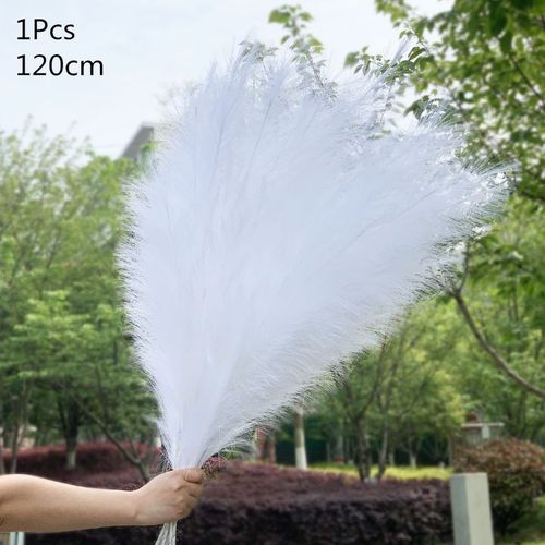 1 pièce 120cm herbe artificielle pampa fleurs de roseaux séchées Bouquet de fausses plantes pour mariage maison décor de chambre queue de lapin herbe de noël