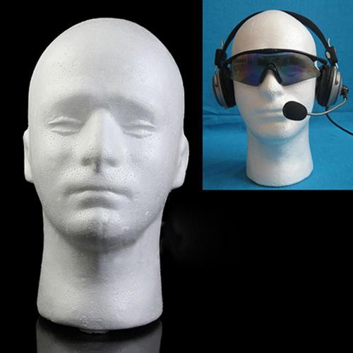 Présentoir De Perruque En Polystyrène Pour Hommes, Modèle De Tête Masculin, Léger, Robuste, Mousse Durable, Exposition, Mannequins, Chapeau, Casque, Grande Taille