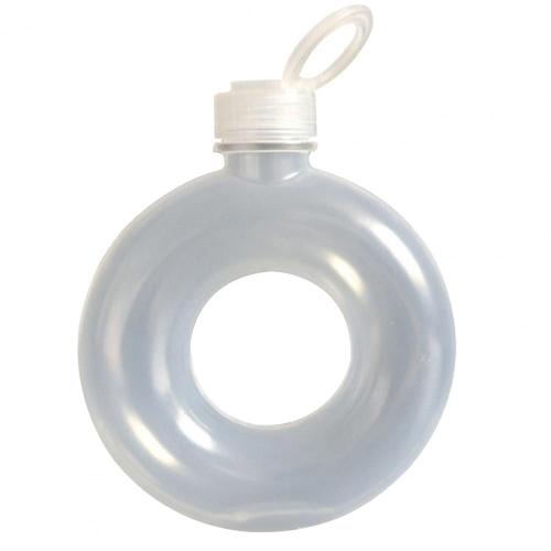 Bouteille d'eau transparente anti-chute pour enfants, tasse de voyage avec poignée, sans BPA, mignon, anneau, 500 ml, 350 ml
