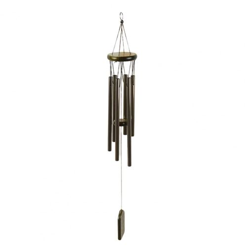 Carillon à vent euphonique, son croustillant, facile à accrocher, 6 Tubes en aluminium, Design suspendu, cloche à vent, décor de salle, accessoires pour la maison, Bible