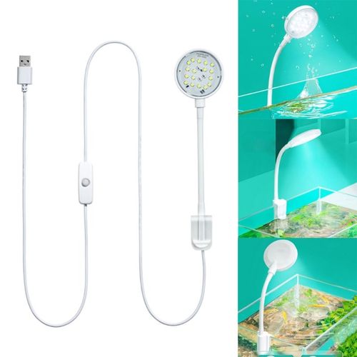 Lampe Led Aste Par Usb Pour Petit Aquarium, Lampe Pour Plante D'eau Douce