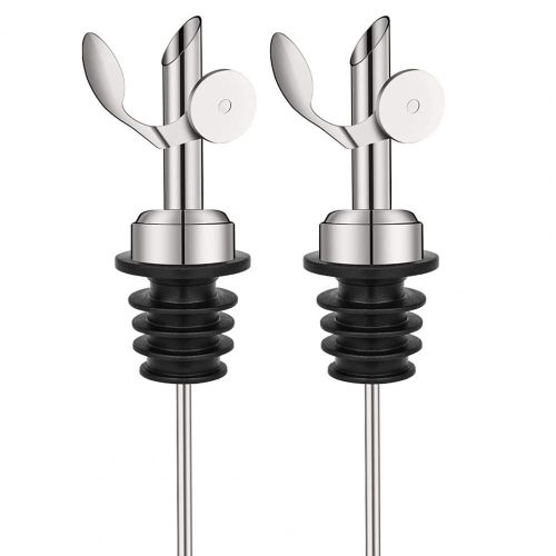 Bec Verseur D'huile En Caoutchouc Scellé, Anti-Fuite, Qualité Alimentaire, Retournement Automatique, Distributeur De Bouteille De Vinaigre, Outils De Bar, Accessoires De Cuisine, 2 Pièces
