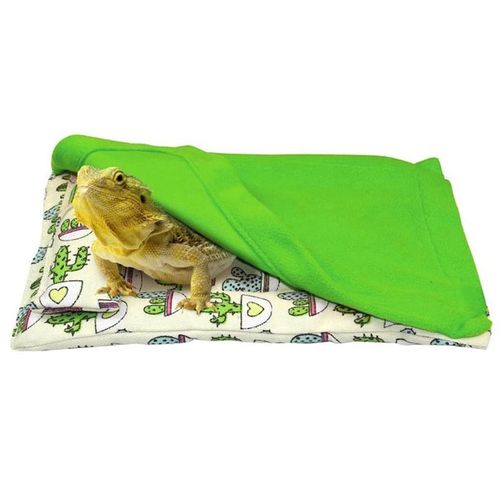 Sac De Couchage Pour Reptiles, Abri D'habitat Doux Avec Couverture En Peluche, Poignées, Oreiller Amovible Pour Dragon Barbu