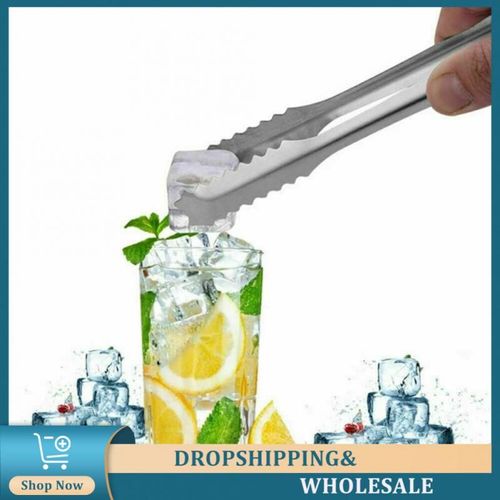 Pince À Sucre En Acier Inoxydable, Mini Pince À Aliments Argentée, Pince À Glace E27, Support De Barre Pratique