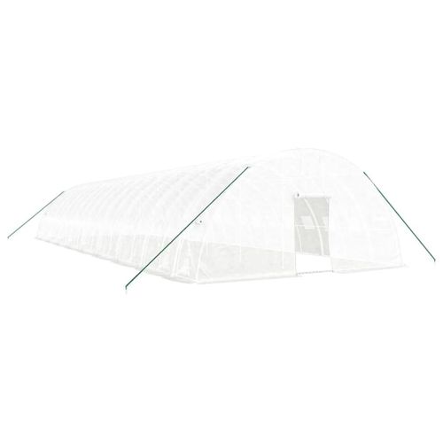 Serre Tente Abri Plante Fleur Légumes Avec Cadre En Acier 108 M² 18 X 6 X 2,85 M Blanc Helloshop26 02_0044531