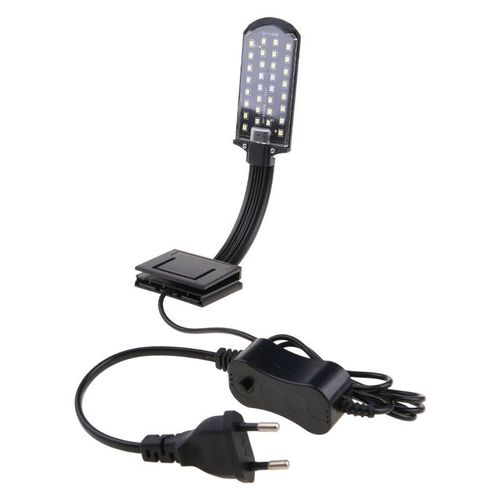 Lampe Led Pour Aquarium, Pince À Poisson, Éclairage Blanc Et Bleu, Parfait Pour La Croissance De Poissons Tropicaux, Plantes Aquatiques