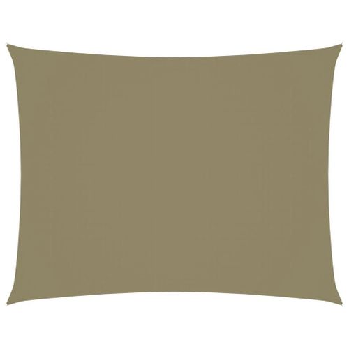 Voile Toile D'ombrage Parasol Tissu Oxford Rectangulaire 2 X 3,5 M Beige Helloshop26 02_0009602