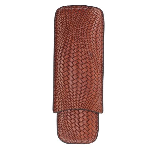 Étui à cigares de voyage, coutures serrées, 2 supports, durable, élégant, respirant, bureau