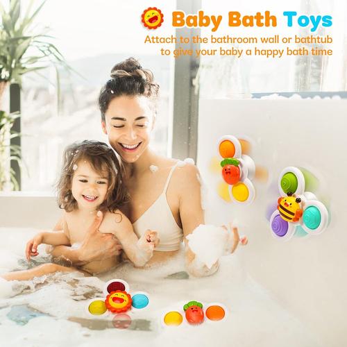 Baby Spinner Ventouse - Baby Spinners - Spinner Ventouse - Baby Fidget Toys  - Spinner Anti Stress - Jouet Bebe 1 an- Jouets de Bain - Cdiscount