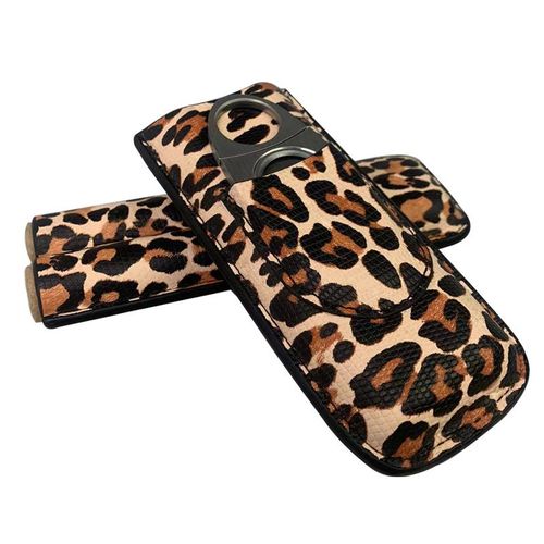 Étui à cigares en cuir de voyage pour homme, étui à cigares, cadeau Laguna sTubes, humidificateur de mari, poudres, accessoires de cigares Somking, 2 pièces