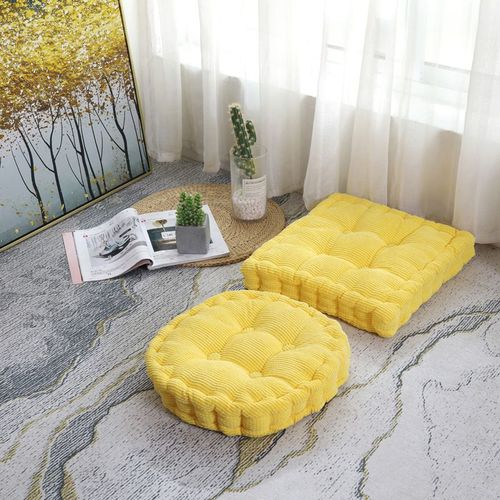 Coussin Solide En Velours Côtelé De 40x40cm Pour Décoration De Chambre D'enfant, Oreiller De Siège De Chambre À Coucher