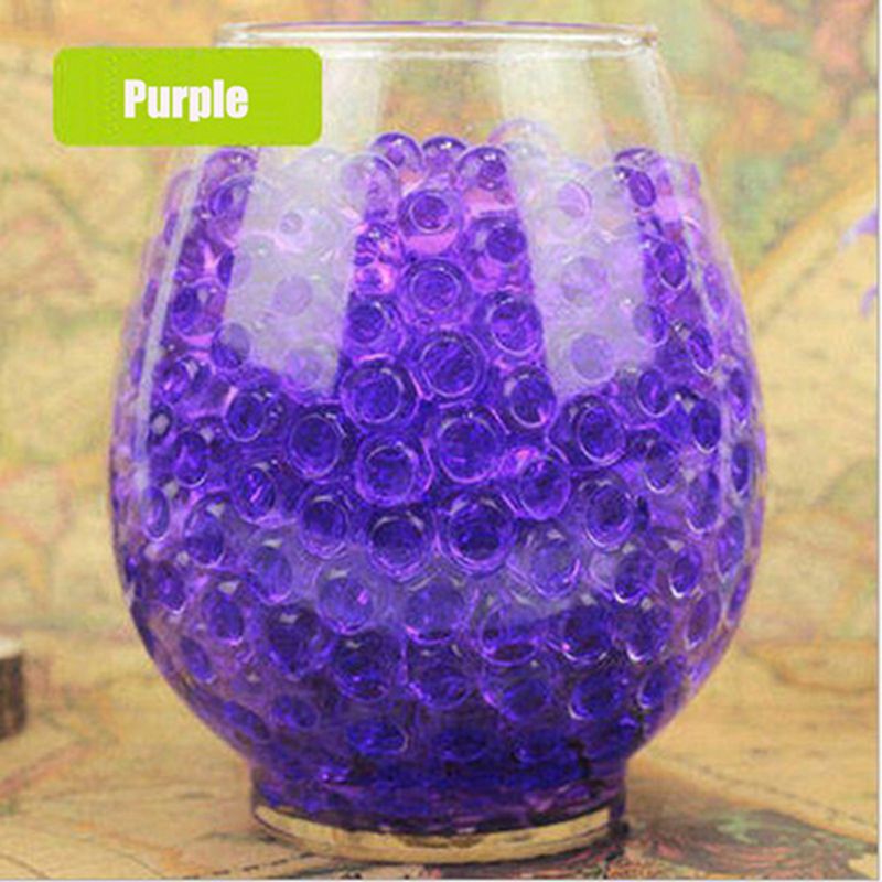 3000pcs magic Crystal Soil Mud Children Toy Water Beads for kids flowers Growing Up Water Hydrogel Balls Home Decor Potted