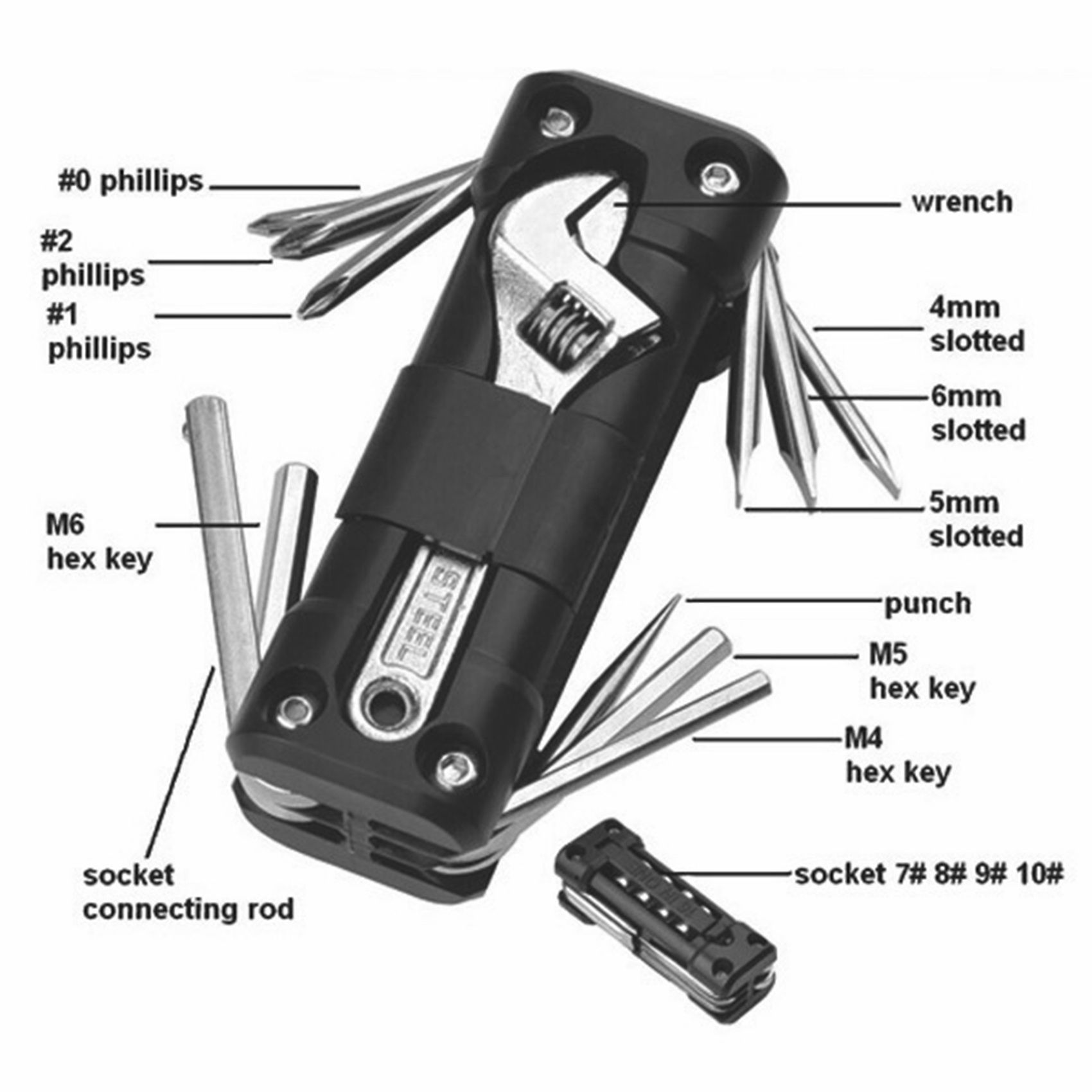 Kits D'outils Multifonctions De Vlo Ensemble D'outils De R... - 5