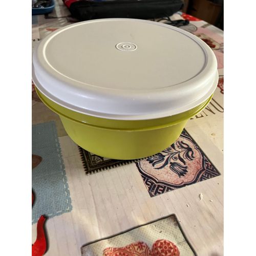 Saladier Tupperware Vintage 24 Cm Vert Olive