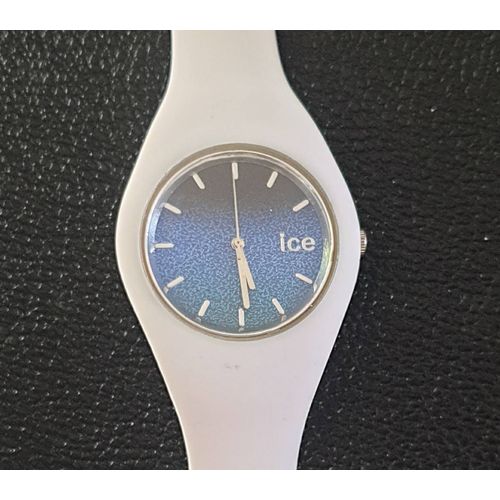 Montre Ice Blanche Et Bleue