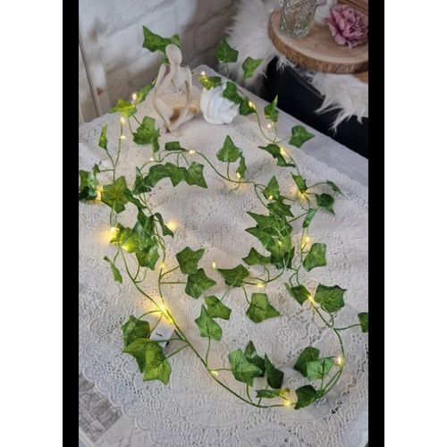 Guirlande Lumineuse Feuilles De Lierres Artificiels Neuves