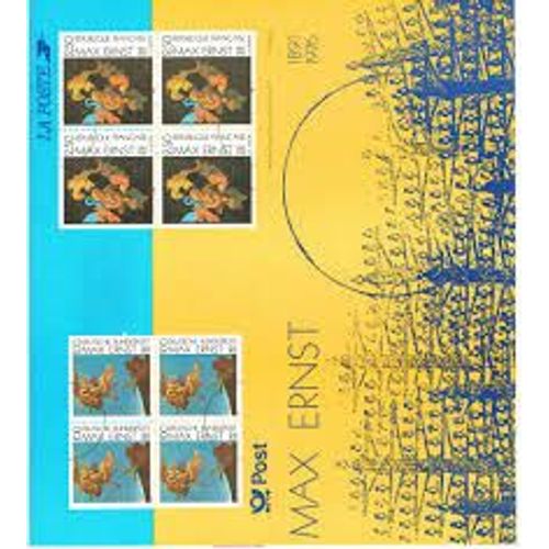 Centenaire De La Naissance De Max Ernst Émission Commune France/Allemagne Pochette Souvenir N° 6 Année 1991 N° 2727 Yvert Et Tellier Luxe