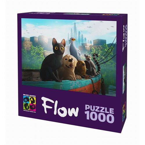 PUZZLE 1000 PIÈCES BRAIN GAMES FLOW ANIMAUX