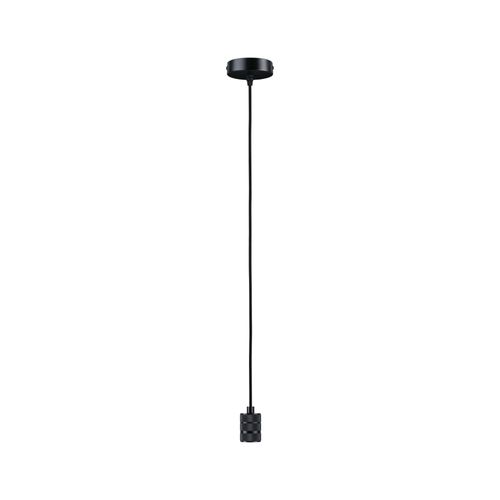 Suspension Tilla Neordic Max1x60w E27 Noir Graphite 230v Tissu/Métal