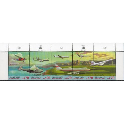 Nations Unies Timbres Transports Aériens 1997