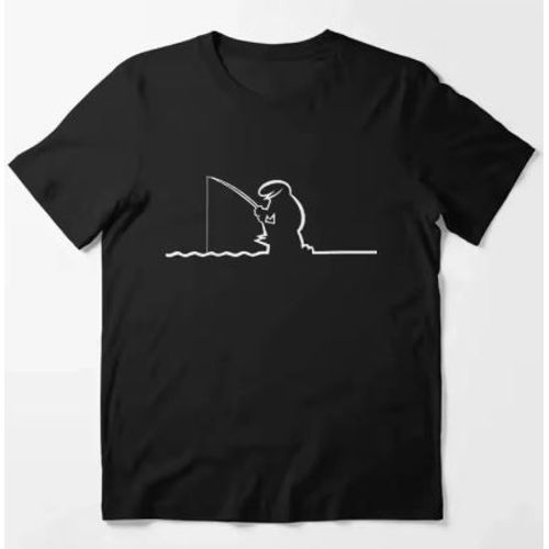 T-Shirt Sur Le Thème De La Linea D'osvaldo Cavandoli, Pêche, Série Tv, T-Shirt Homme Et Femme, Col Rond. Plusieurs Tailles Disponibles