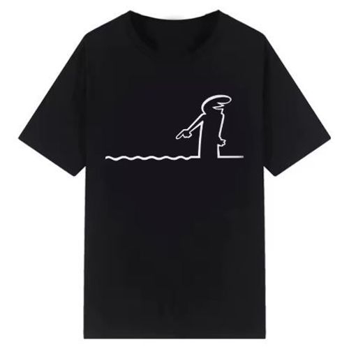 T-Shirt Sur Le Thème De La Linea D'osvaldo Cavandoli, Série Tv, T-Shirt Homme Et Femme, Col Rond. Plusieurs Tailles Disponibles