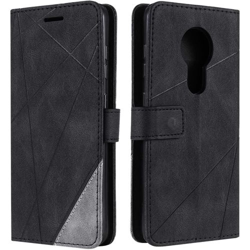 Coque Pour Nokia 6.2, Etui En Cuir Pu Portefeuille Housse Fermeture Magnétique Und Flip Pour Nokia 6.2, Avec Fermeture Magnétique, Noir