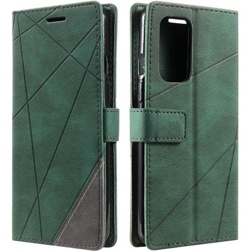 Coque Pour Oneplus 9, Etui En Cuir Pu Portefeuille Housse Fermeture Magnétique Und Flip Pour Oneplus 9, Avec Fermeture Magnétique, Vert