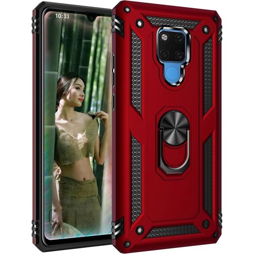 Étui De Protection Pour Huawei Mate 20 X. Coque Huawei Mate 20 X/Housse De Protection Pour Téléphone Portable De Qualité Militaire Avec Gaine De Support D'anneau