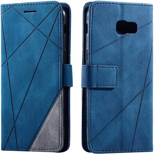 Coque Pour Galaxy A5 2017, Etui En Cuir Pu Portefeuille Housse Fermeture Magnétique Und Flip Pour Samsung Galaxy A5 2017, Avec Fermeture Magnétique, Bleu