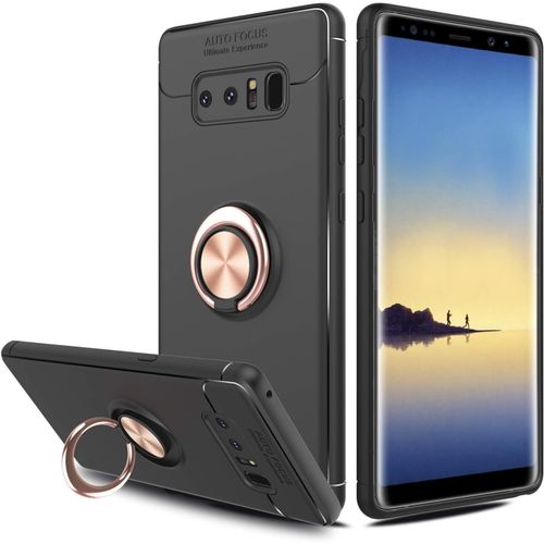 Coque Pour Samsung Galaxy Note 8 Avec Anneau,Doux Slim Fit Housse Tpu Coque Samsung Galaxy Note 8 Avec Plaque Métallique Pour Support Téléphone Voiture Magnétique