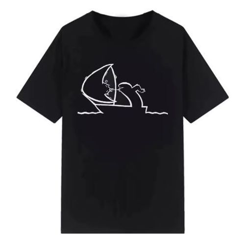 T-Shirt Sur Le Thème De La Linea D'osvaldo Cavandoli, Série Tv, T-Shirt Homme Et Femme, Col Rond. Plusieurs Tailles Disponibles