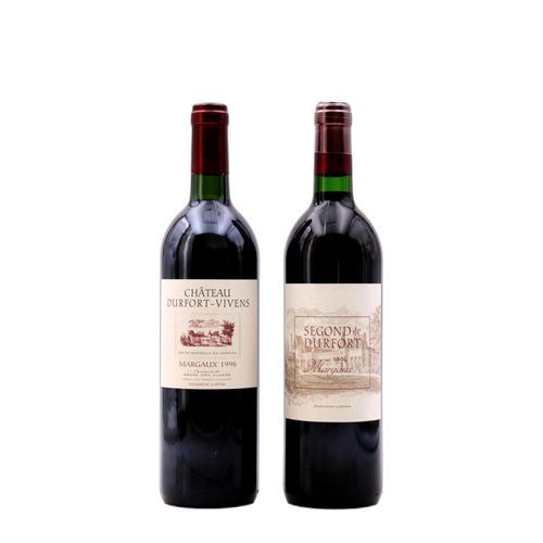 Duo Segond De Durfort 1994 Et Château Durfort Vivens 1996 Margaux - 75cl