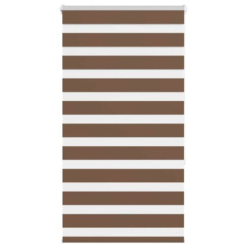 Vidaxl Store Zèbre Marron 70x150 Cm Largeur Du Tissu 65,9 Cm Polyester