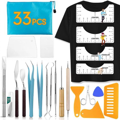 Ensemble D¿Outils De Désherbage 32pcs Pour Bricolage Artisanat Vinyle Enlever Impression Coupe Épissage Couture